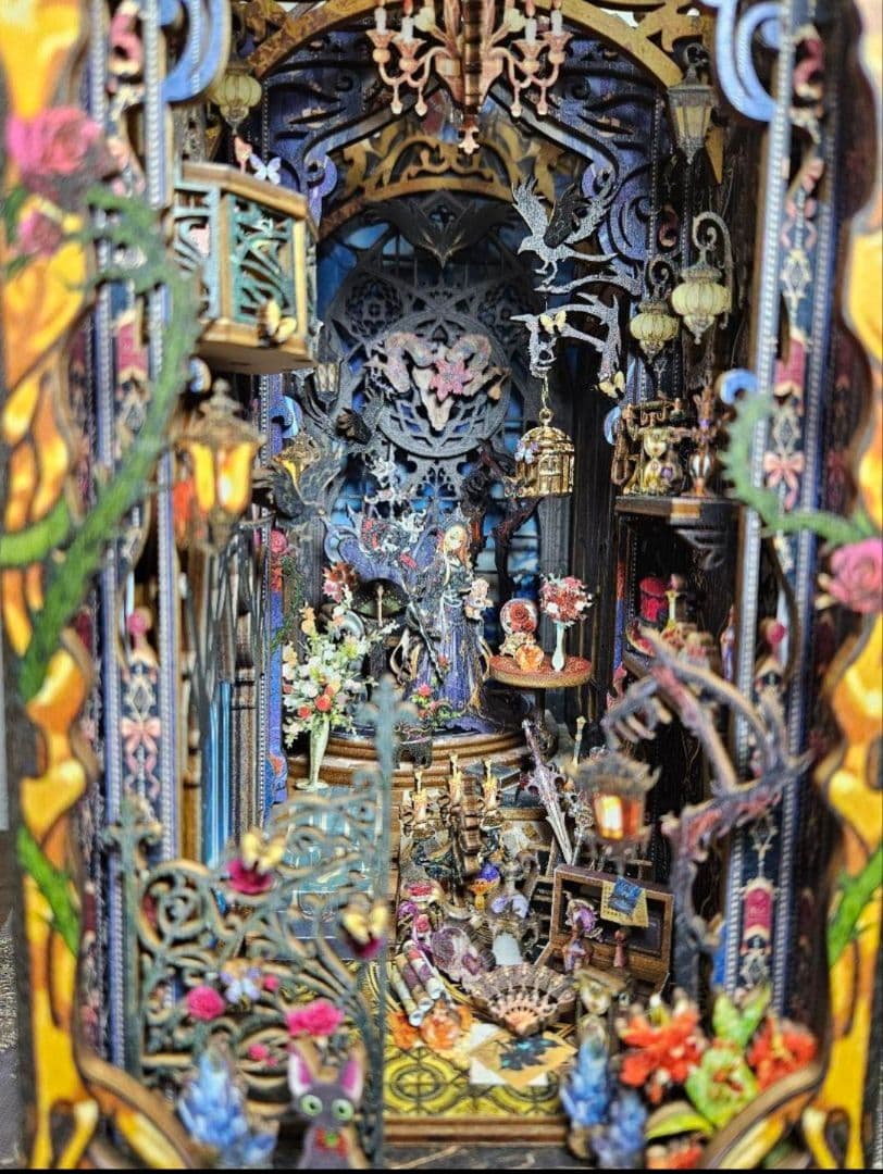 ドールハウス「魔女の宮殿」★ブックヌック★完成品★ドールハウス