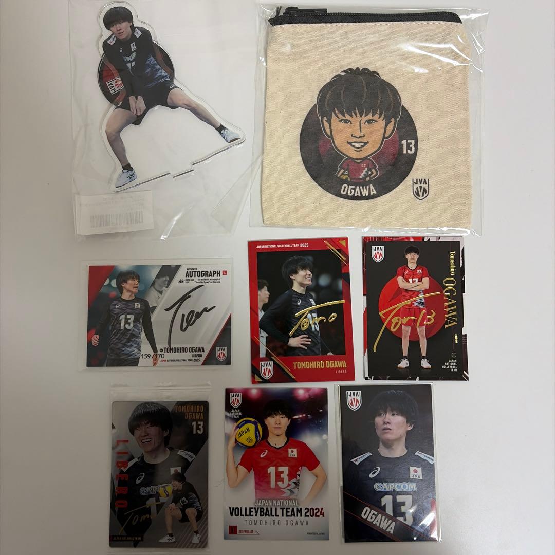 バレー　トレーディングカード　小川智大　サイン　箔押し