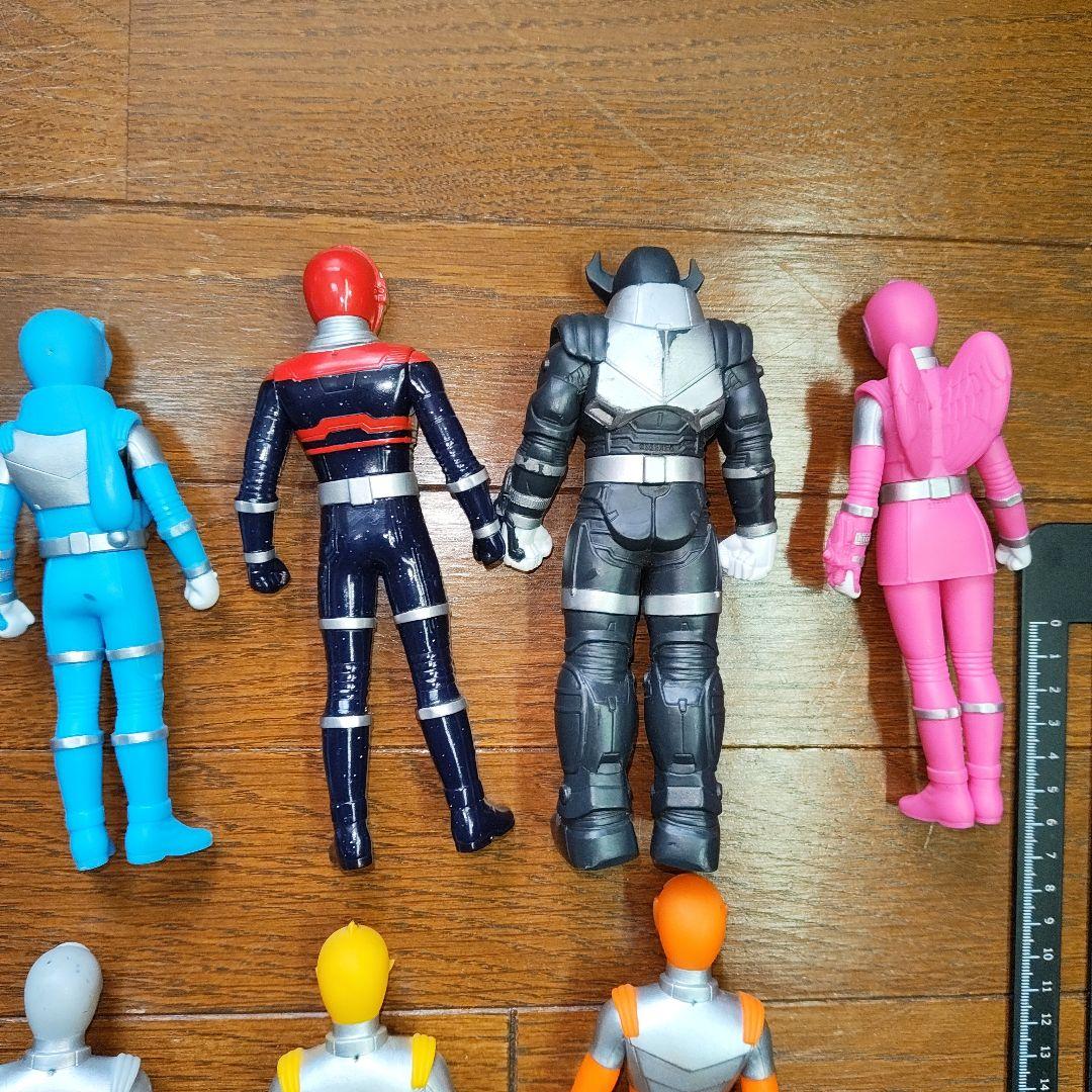 中古ソフビ　宇宙戦隊キュウレンジャー　13体セット　17センチ