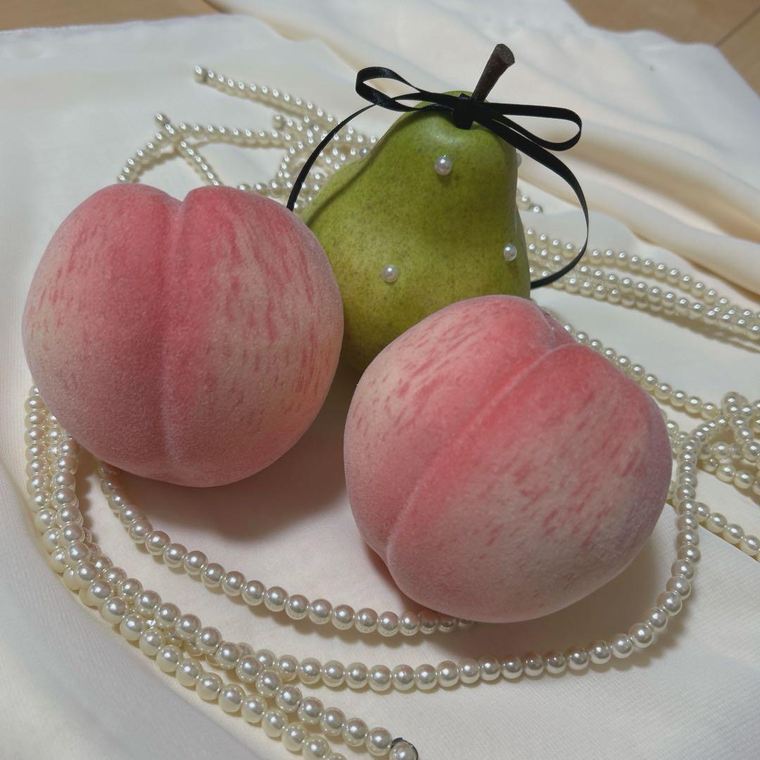 洋梨オブジェ フェイクフルーツ　ラフランス 12個