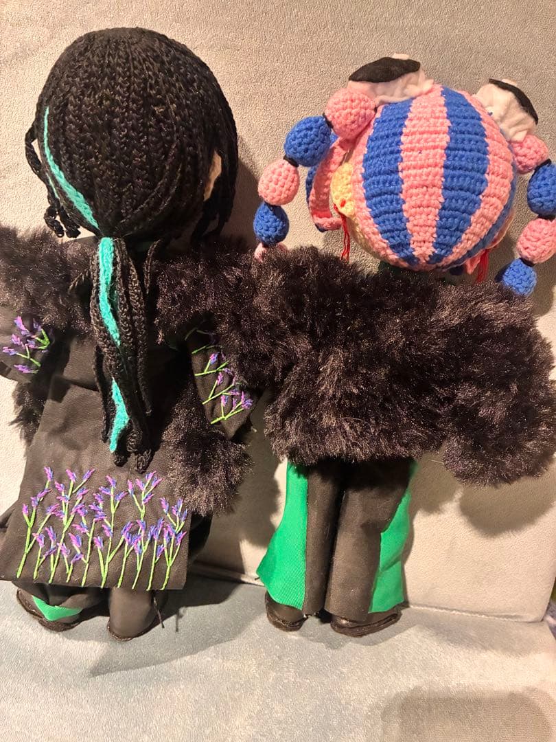 ひよりページ　セミオーダー　関節可動式　あみぐるみドール　2体