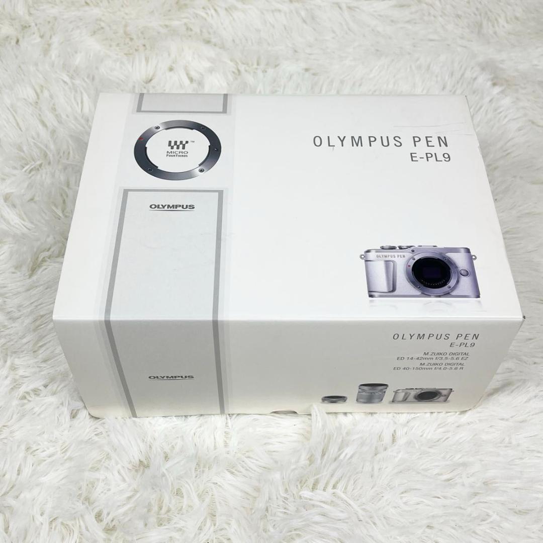 【ほぼ新品】OLYMPUS PEN E-PL9 EZダブルズームキット ホワイト