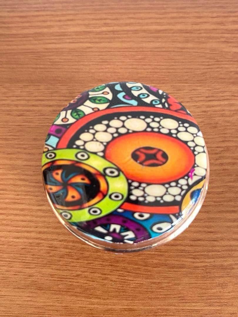 銅製ウォーターボトルインドカラフルマンダラ柄MCB17