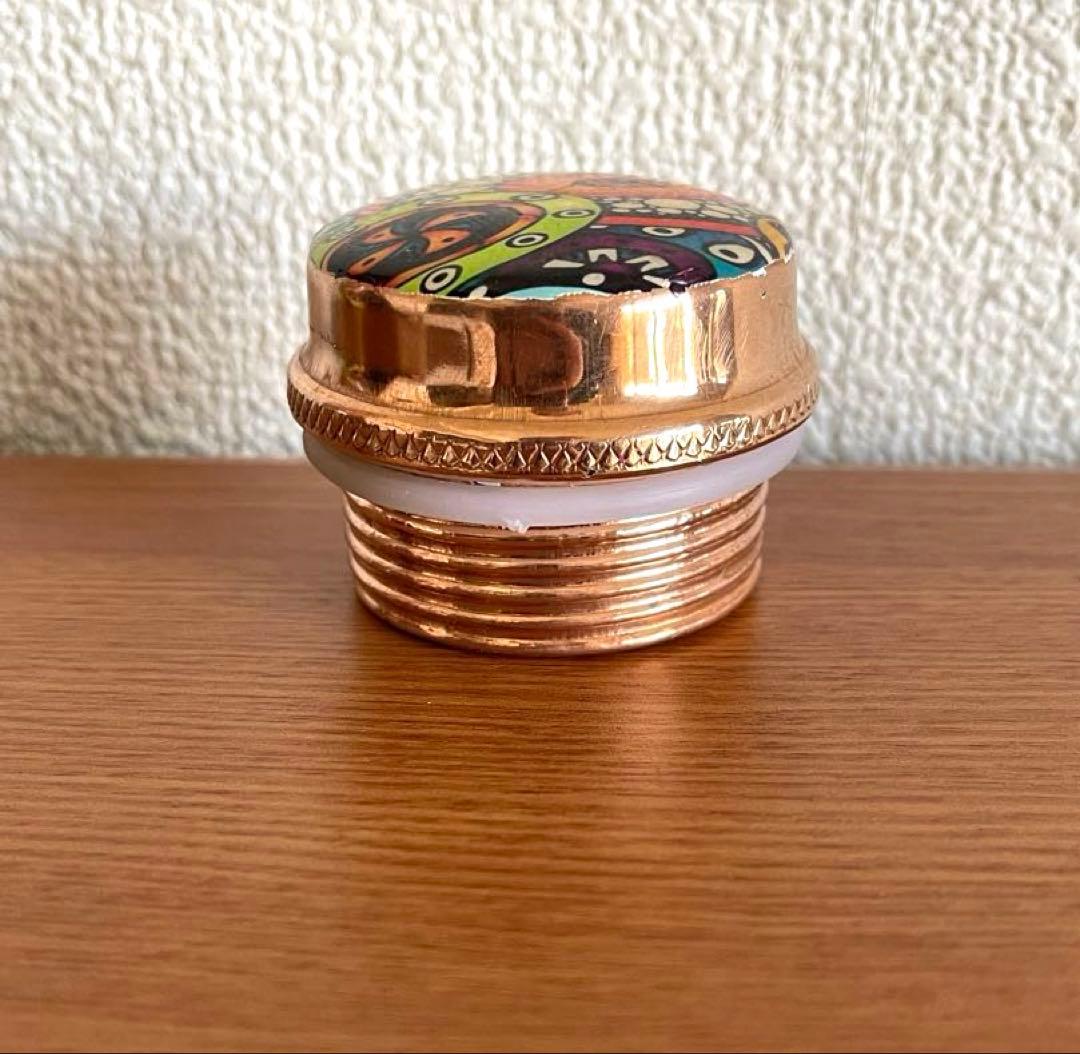 銅製ウォーターボトルインドカラフルマンダラ柄MCB17