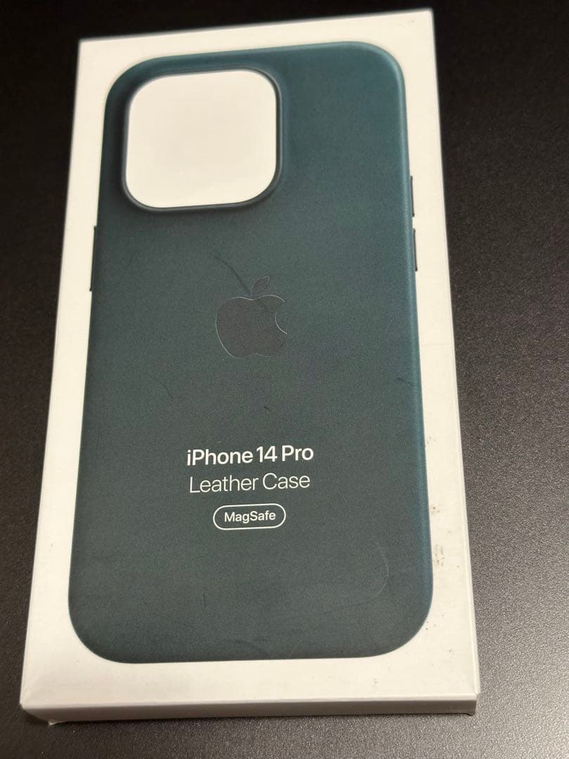 iPhone 14 Pro レザーケース 純正 フォレストグリーン Apple社
