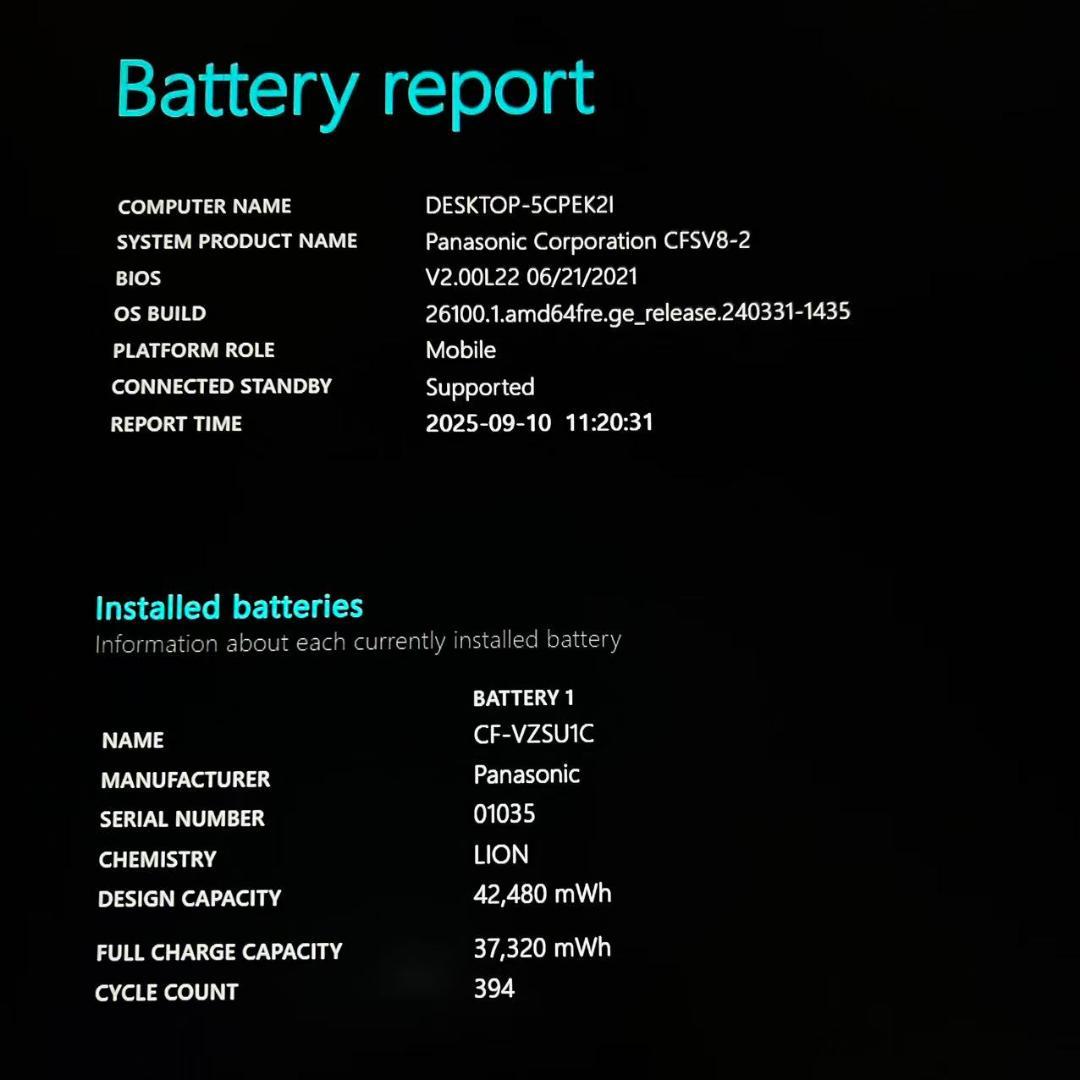 Windowsノート本体 #M8504 Panasonic Let's note SV8 i5-8365U
