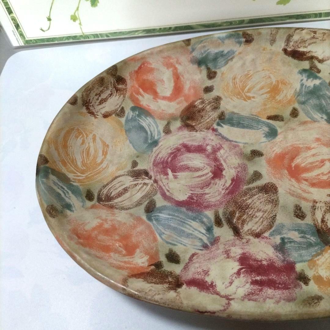 [陶芸家] 堂前守人作 楕円 皿