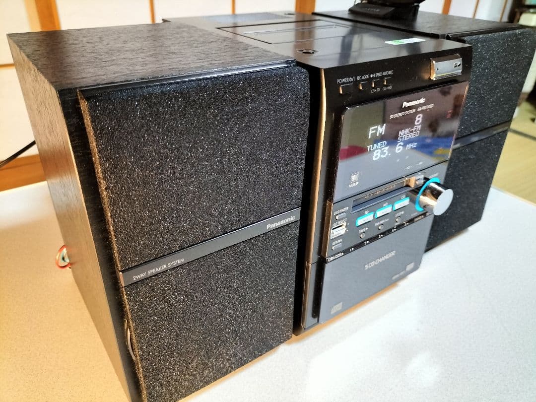 panasonicミニコンポSA-PM710SD　リモコン取扱い説明書付き