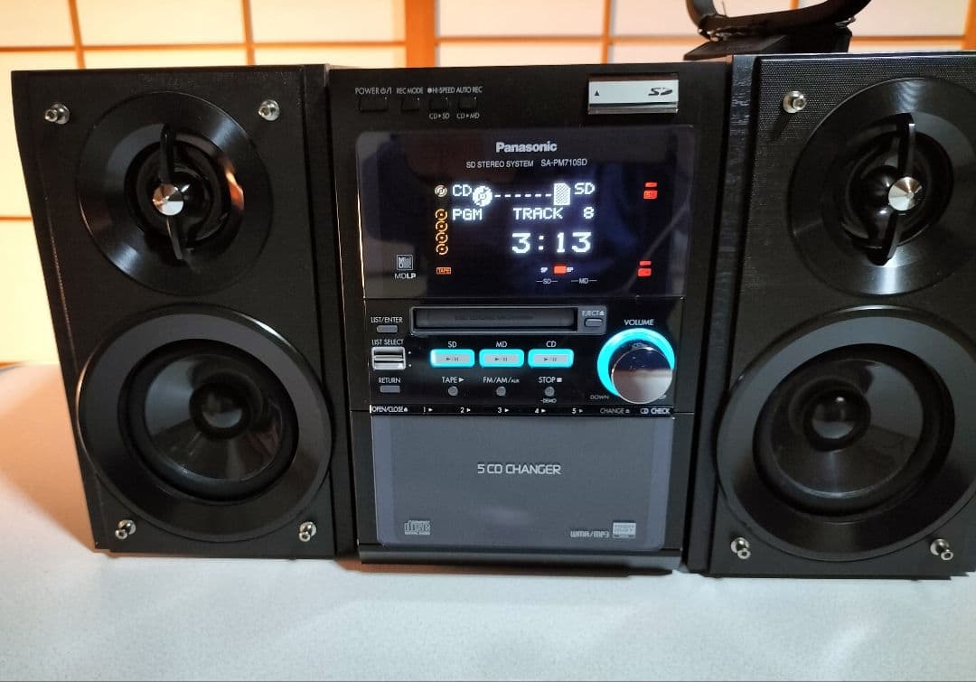 panasonicミニコンポSA-PM710SD　リモコン取扱い説明書付き