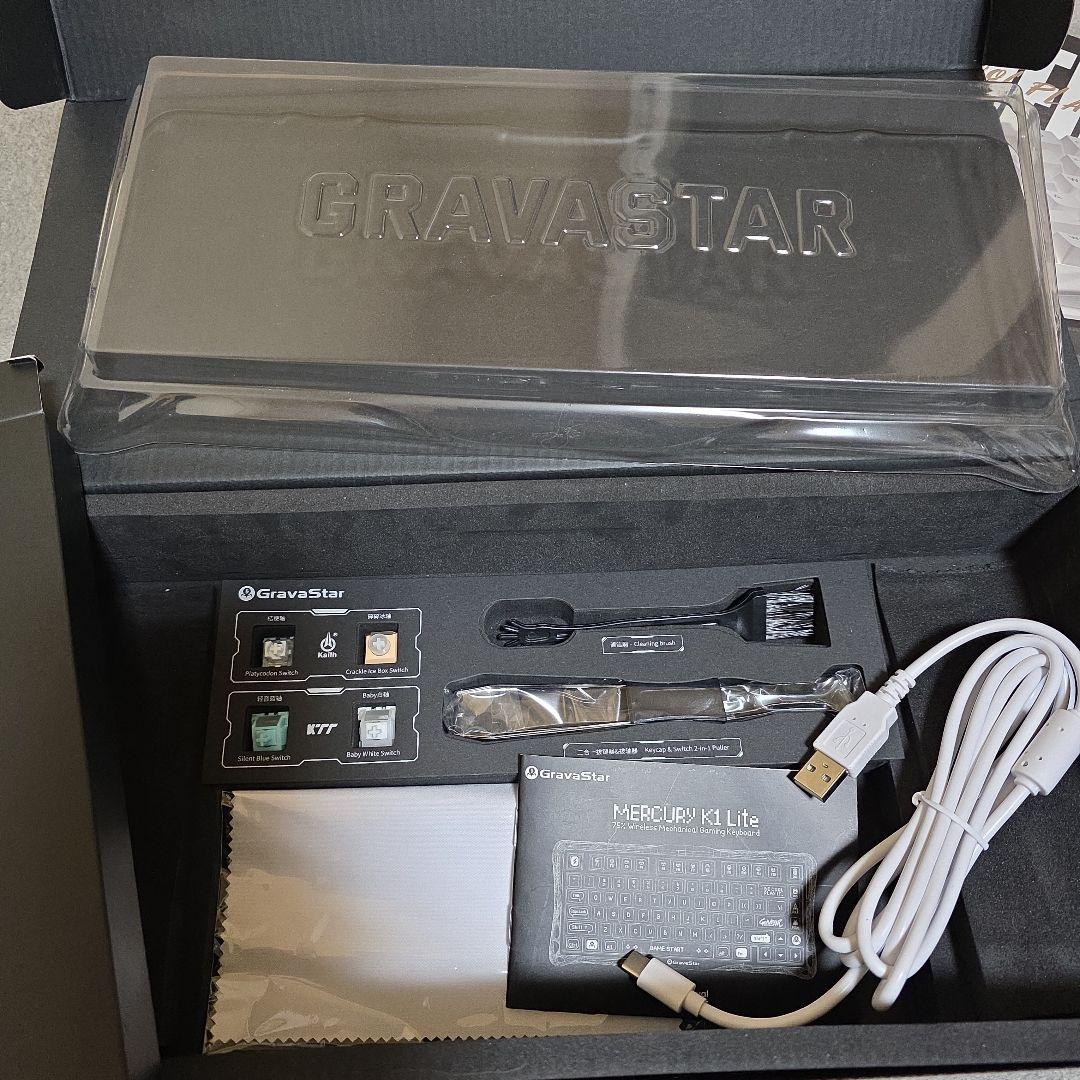 【希少/完売品】 GravaStar Mercury k1 lite ホワイト
