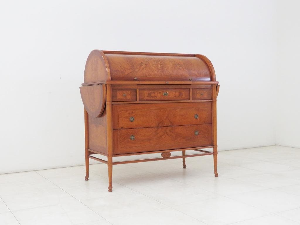 最高級 イタリア カルパネリ ライティングビューロー 象嵌 デスク チェスト