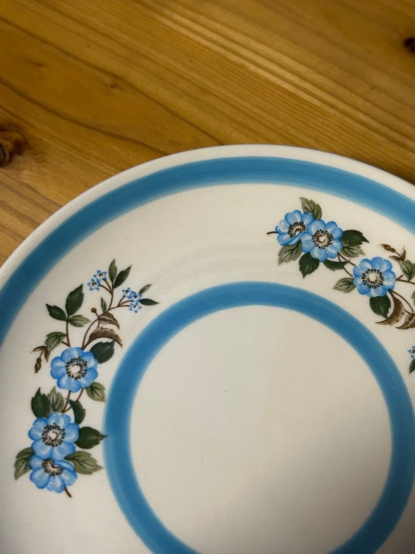 BLUE DOGWOOD 皿 ケーキ皿　昭和レトロ　8枚セット　アンティーク