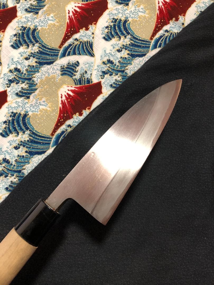 【研ぎ済み】白鋼・手打ち　堺章正　出刃包丁　和包丁　ナイフ　料理　釣り