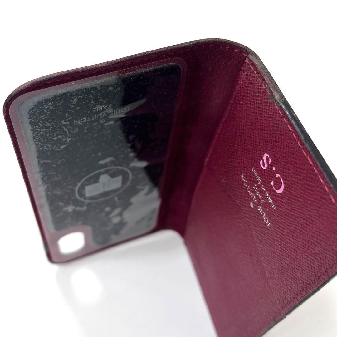 【箱付き】ルイヴィトン エピレザー iPhoneX 手帳型カバー【正規品】