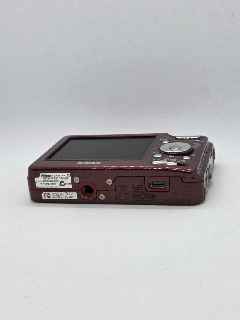 【美品】【スマホ転送OK】ニコン Nikon COOLPIX S3 レッド