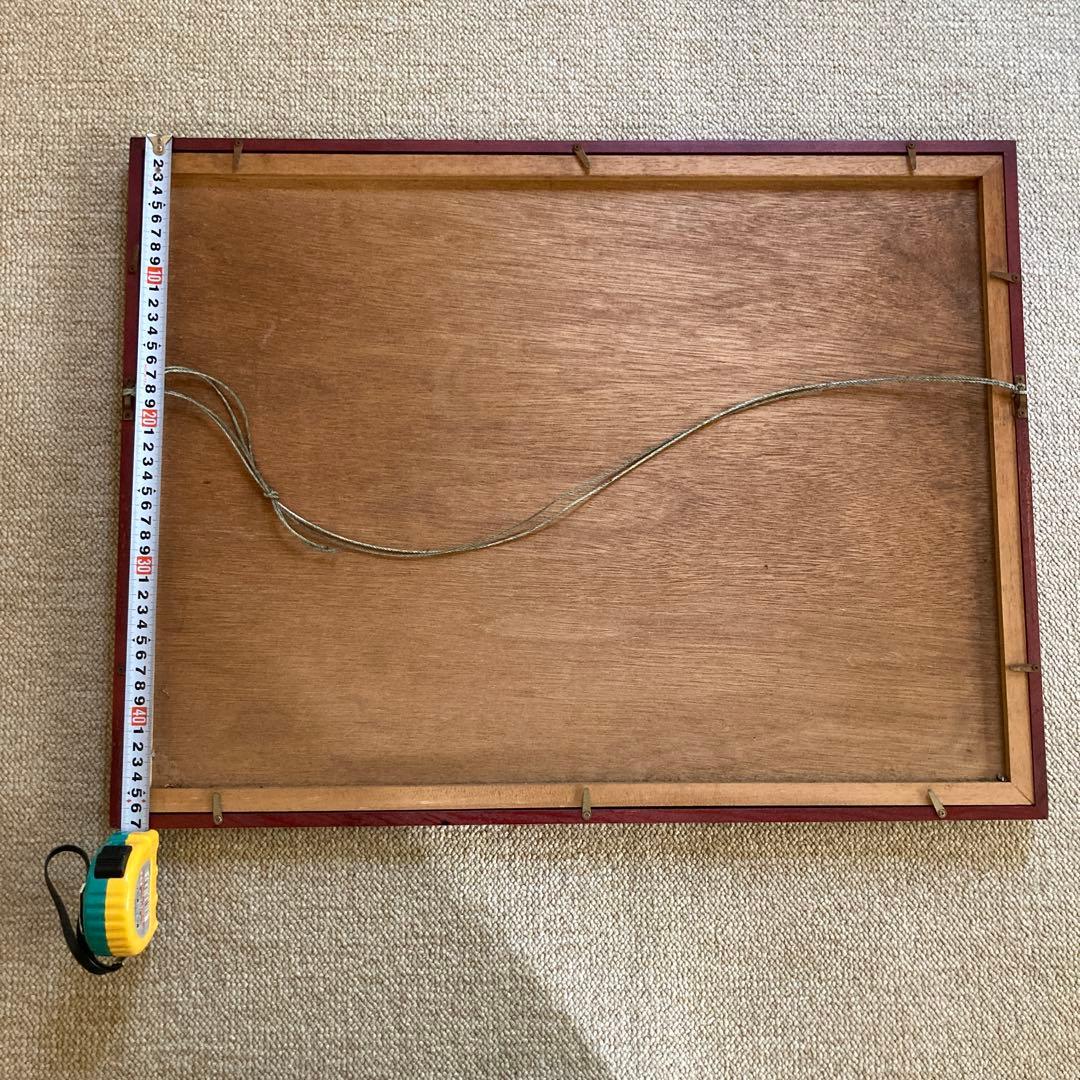 紅葉の写真 フレーム付き 額縁サイズ約47.5cm x 62cm