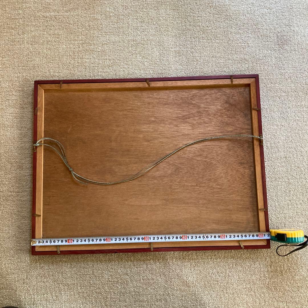 紅葉の写真 フレーム付き 額縁サイズ約47.5cm x 62cm