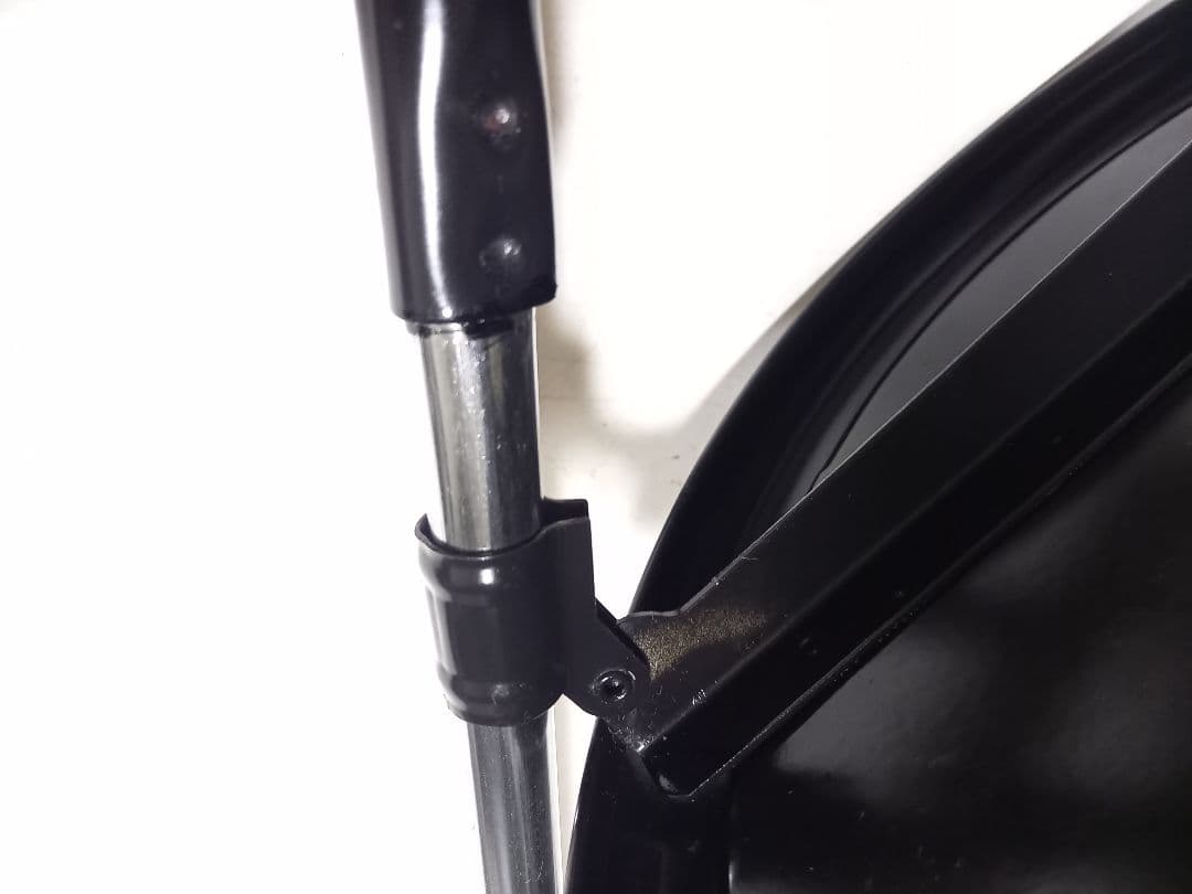 1980's　日本製　スペースエイジ　インダストリアル　ストライプ　ハイチェア