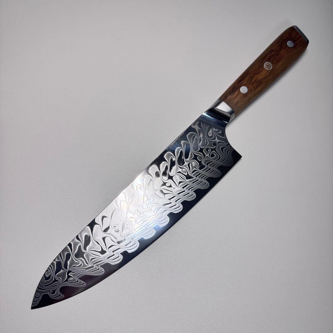 210mm ダマスカスシェフナイフ ダマスカス　牛刀