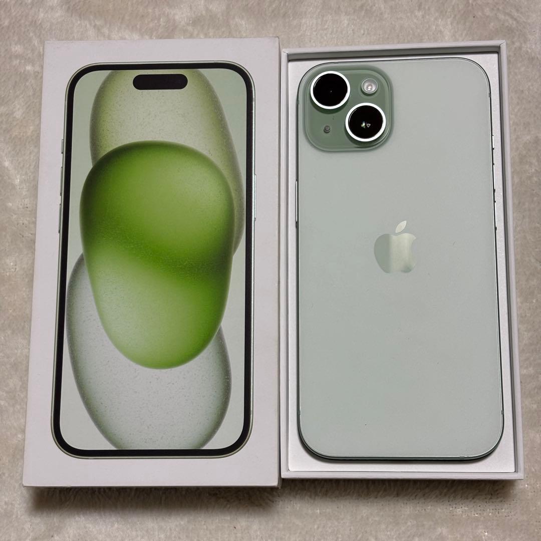 iPhone 15 512GB グリーン AppleCare+保証延長可