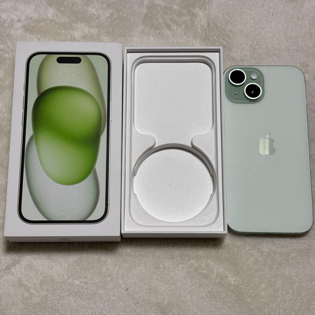 iPhone 15 512GB グリーン AppleCare+保証延長可