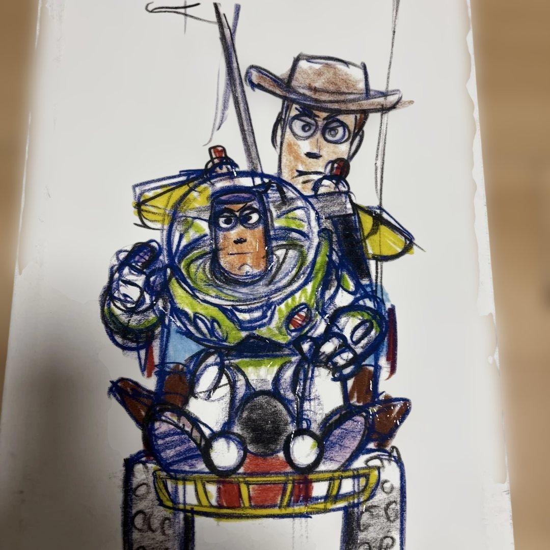 ピクサー展　キャンバスアート　トイストーリー