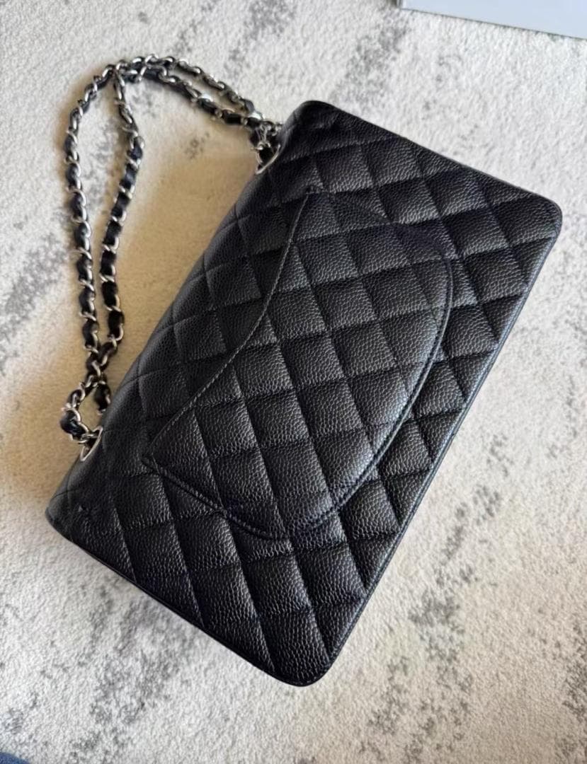 CHaNEL ブラックレザーショルダーバッグ(^^)✨