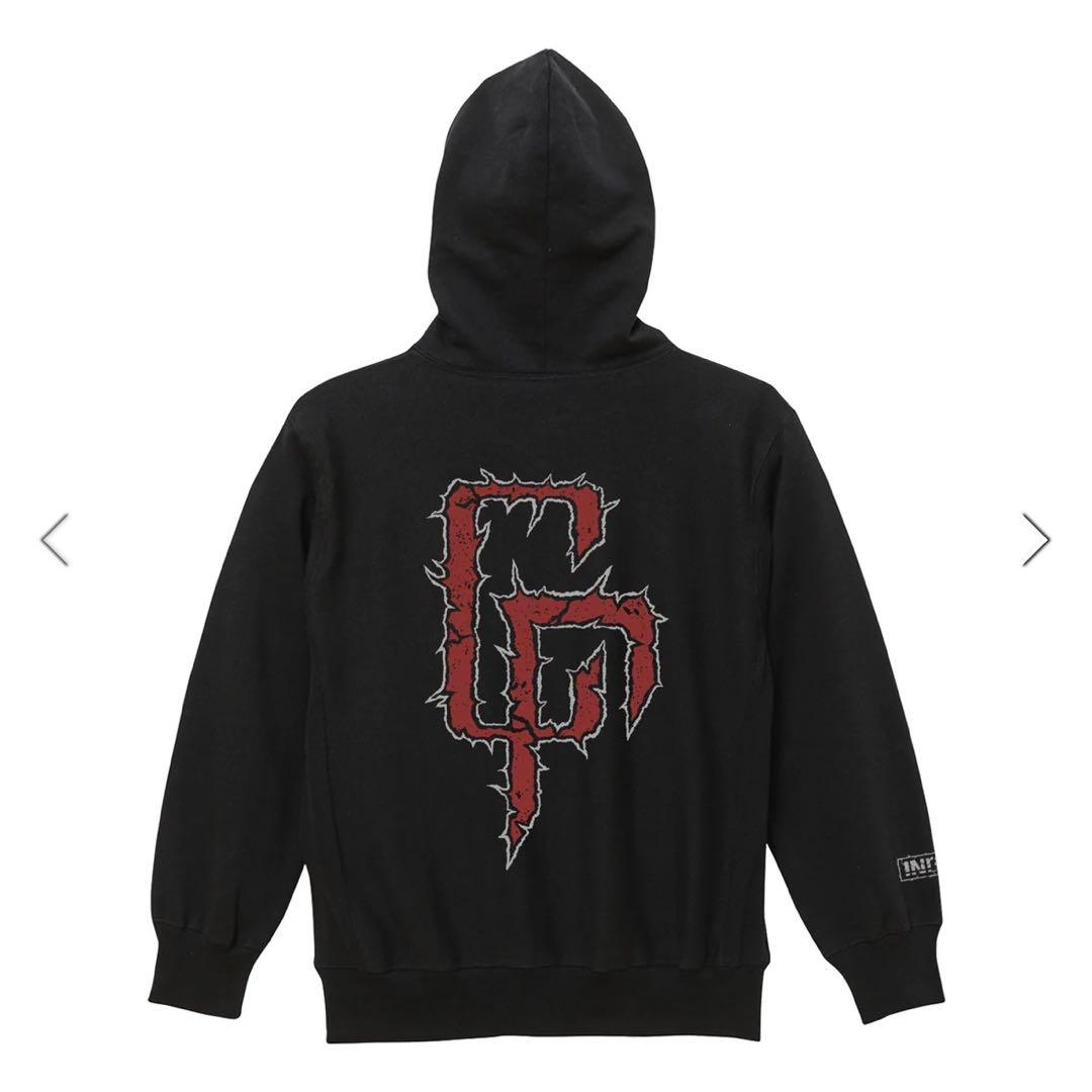 coldrain RED LOGO HOODIE Mサイズ
