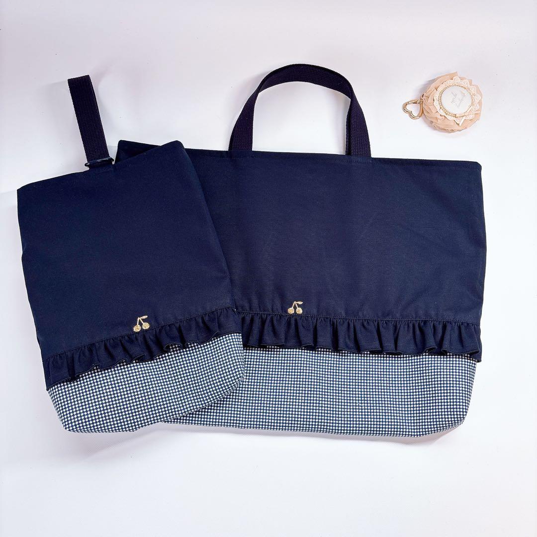 ayamaru様　レッスンバッグ　上履き袋　体操着袋　ハンドメイド　裏地付き