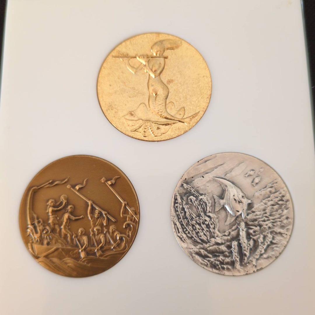 【希少】沖縄記念メダル2点セット 祖国復帰 1972年 海洋博協賛 1975年