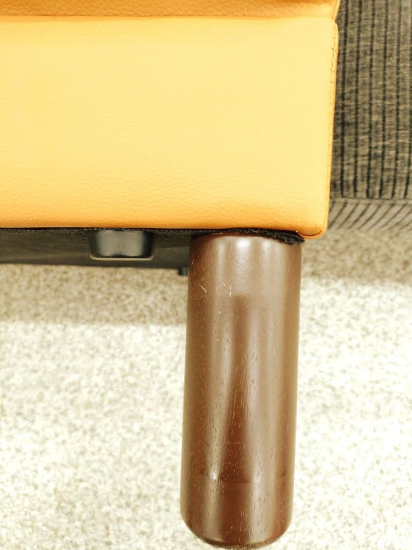 未使用品 宮腰製作所 ２人掛けソファ コンパクトソファ キャメル