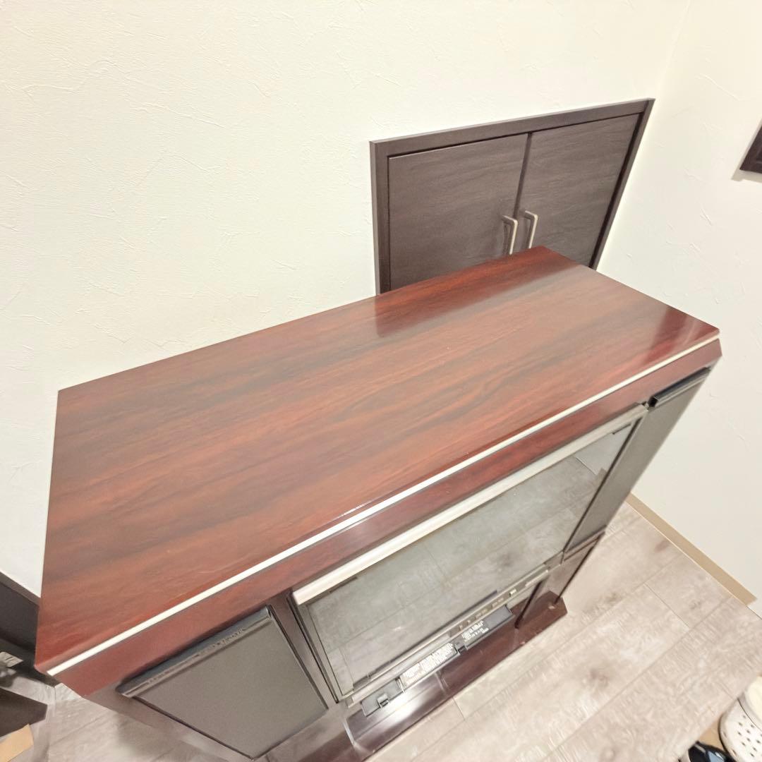 【激レア2/2・専用台】ナショナル家具調テレビ専用テレビ台（TH21用）
