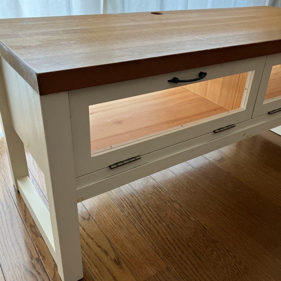 木製テレビボード 扉付き