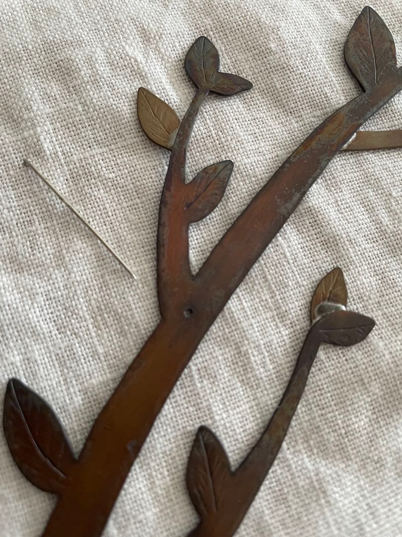 【再値下げ】一点物 charan 山田亜衣 真鍮 銅 壁飾り ブローチにも