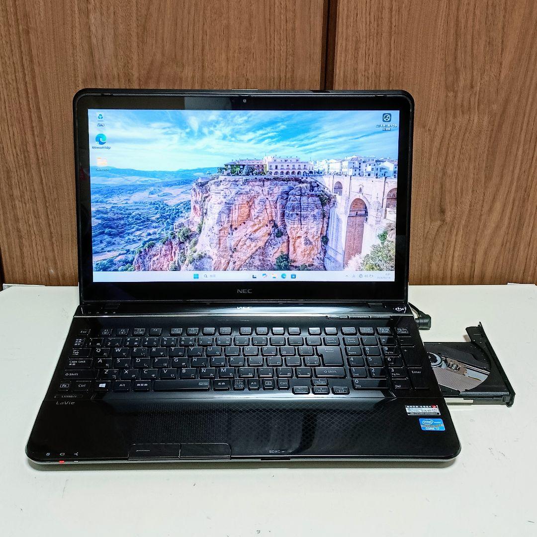 NEC LaVie Corei7 メモリ18GB SSD256GB Webカメラ