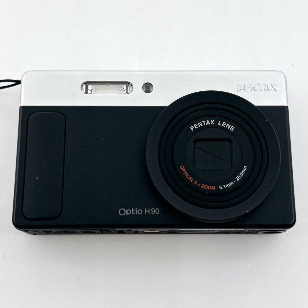 【可愛いすぎるデジカメ】PENTAX optio H90 ブラック×シルバー