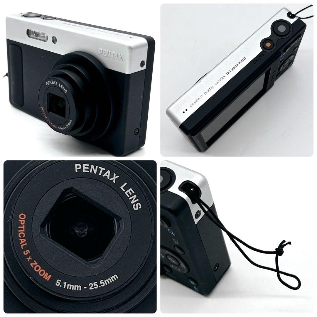 【可愛いすぎるデジカメ】PENTAX optio H90 ブラック×シルバー