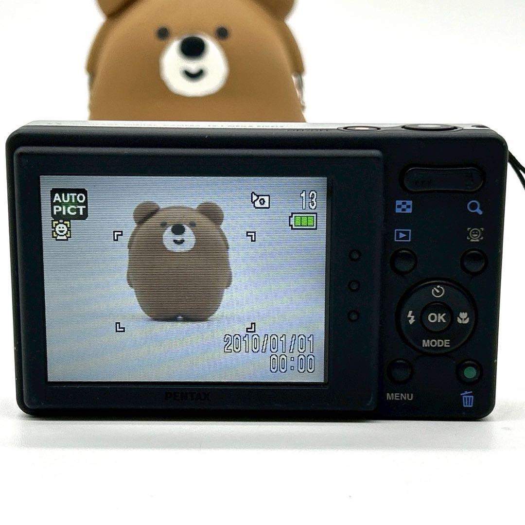 【可愛いすぎるデジカメ】PENTAX optio H90 ブラック×シルバー