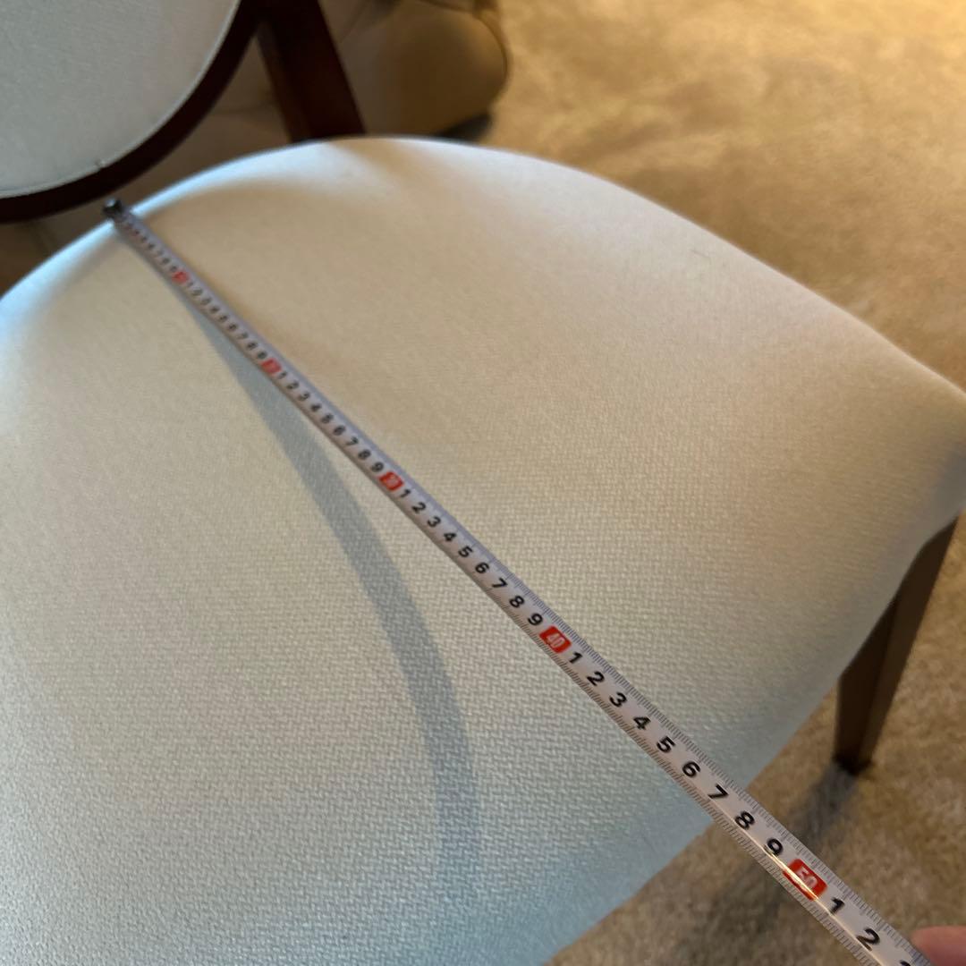 【新古品】AD CORE DEVISE クリーム色 布張り コンフォートチェア