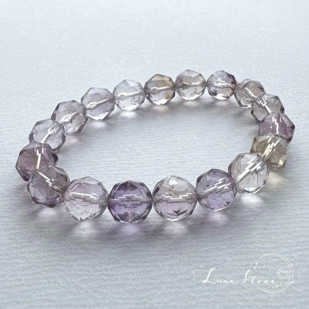 【アメトリン】優しくきらめく光の彩り 天然石 ブレスレット