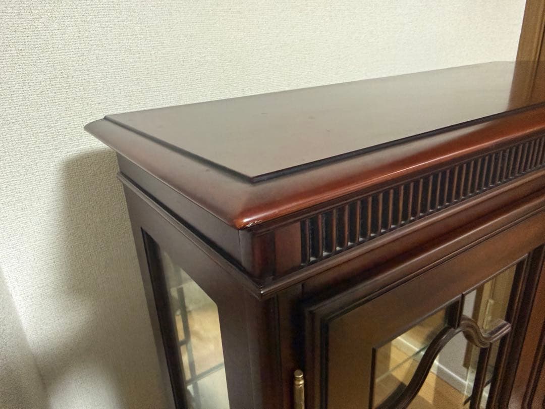 キュリオケース　「グレース」　マボガニー材　飾り棚　IDC大塚家具