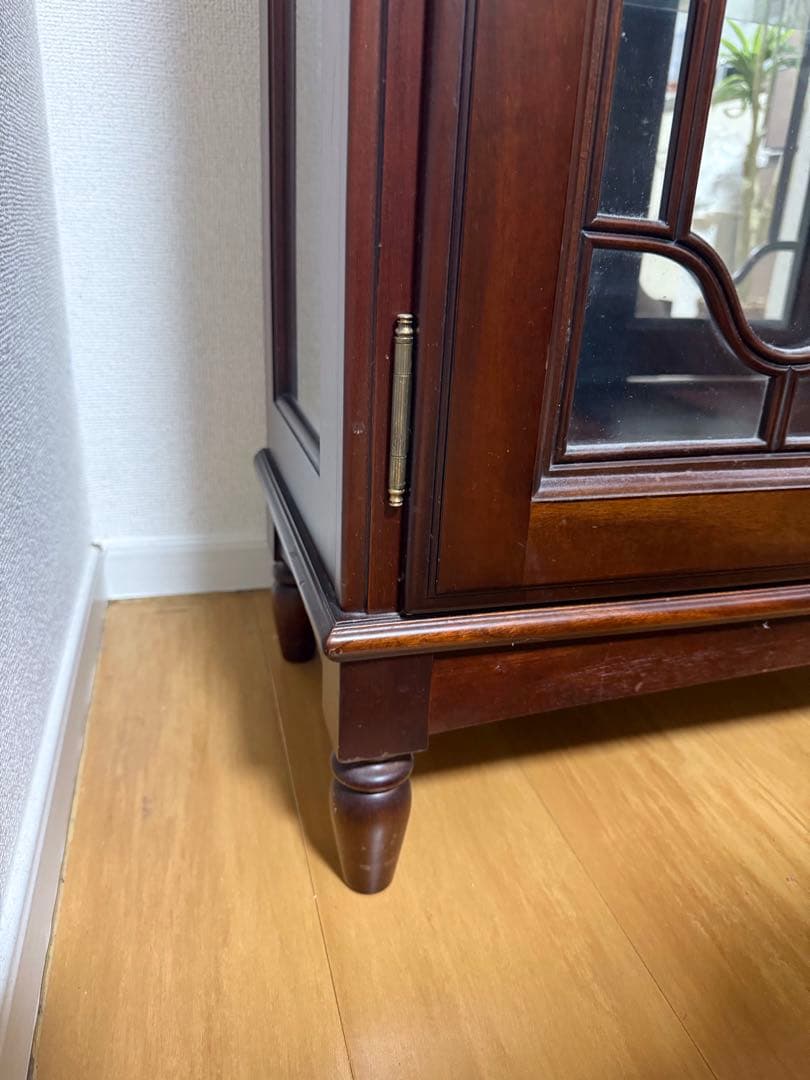 キュリオケース　「グレース」　マボガニー材　飾り棚　IDC大塚家具