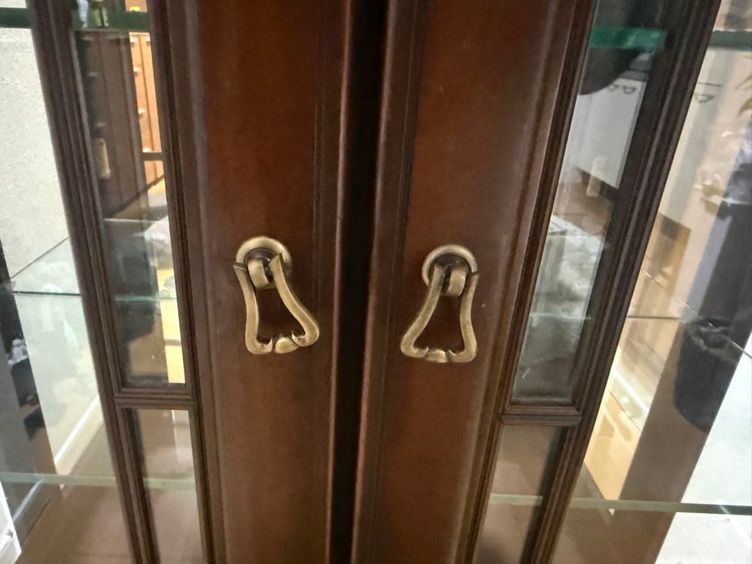 キュリオケース　「グレース」　マボガニー材　飾り棚　IDC大塚家具