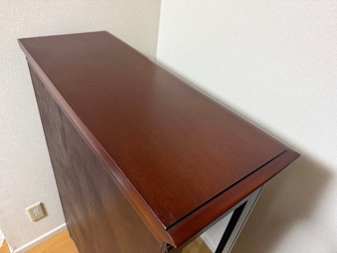 キュリオケース　「グレース」　マボガニー材　飾り棚　IDC大塚家具