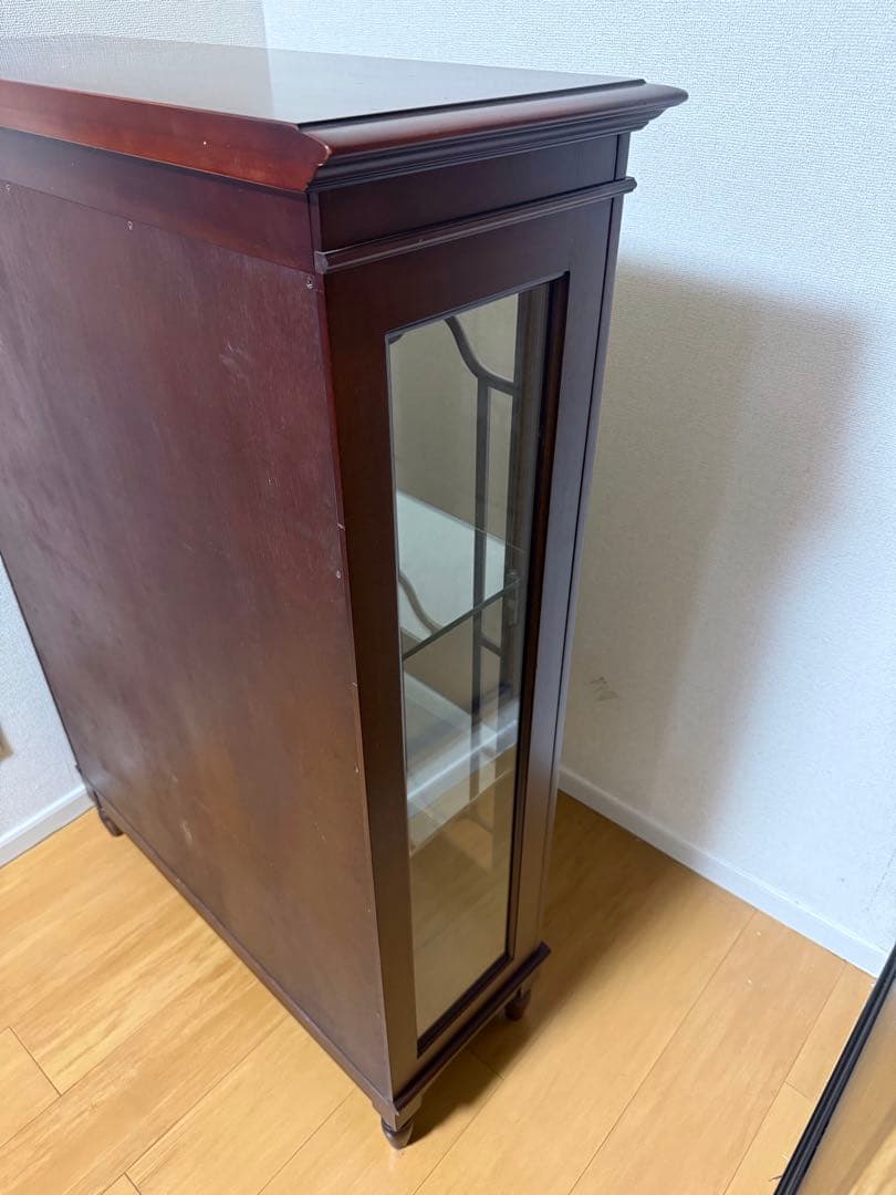 キュリオケース　「グレース」　マボガニー材　飾り棚　IDC大塚家具