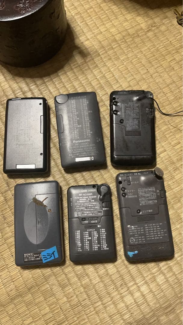 Sony Panasonic ポータブルラジオ 6台セットジャンク品