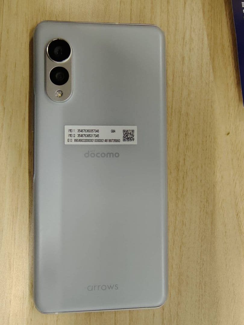 値下げ★arrows N 128GB フォグホワイト docomo SIMフリー