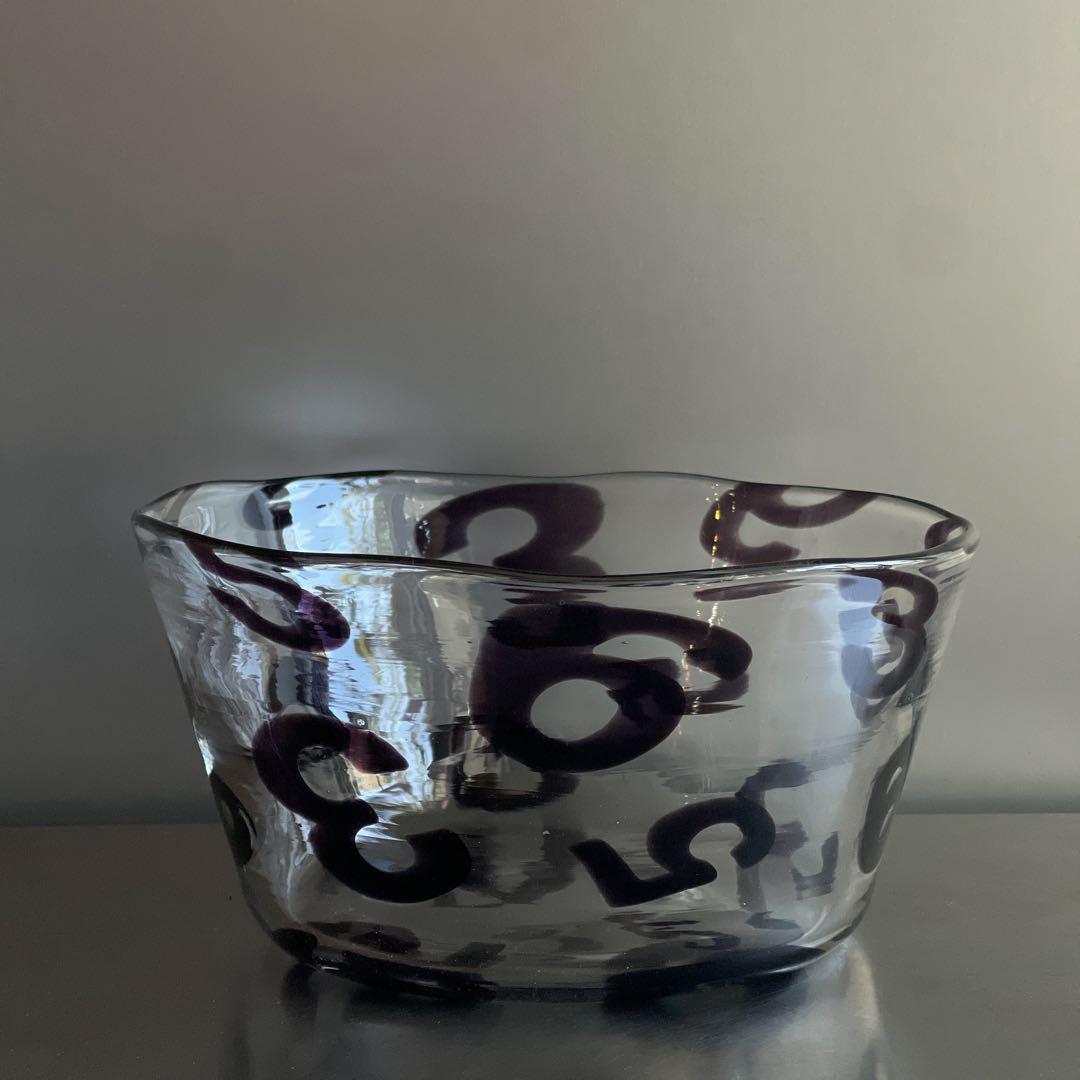 超人気硝子作家辻和美 希少作品ガラスボウル　美品used