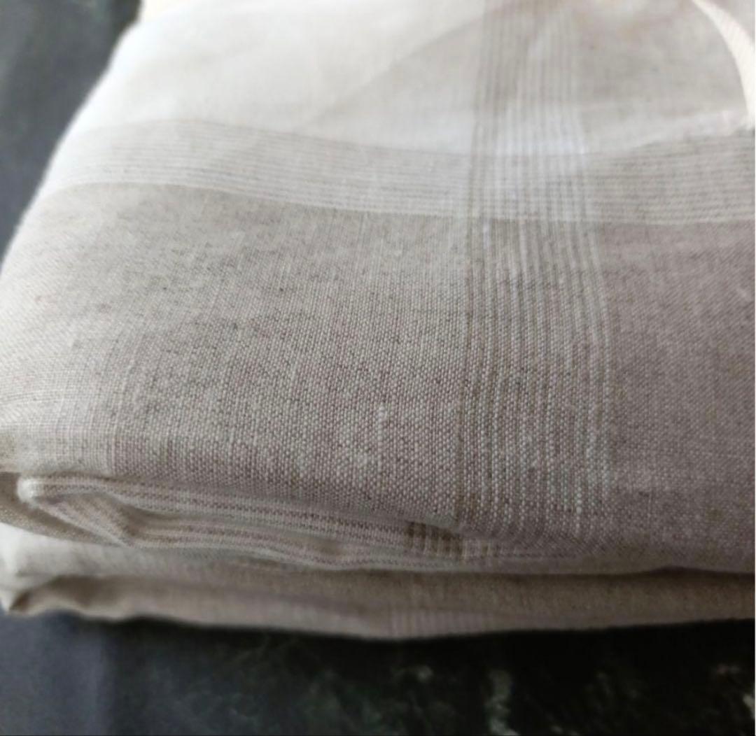 新品★無印良品　MUJI リネン　麻平織　掛け布団カバー ダブル　シングル