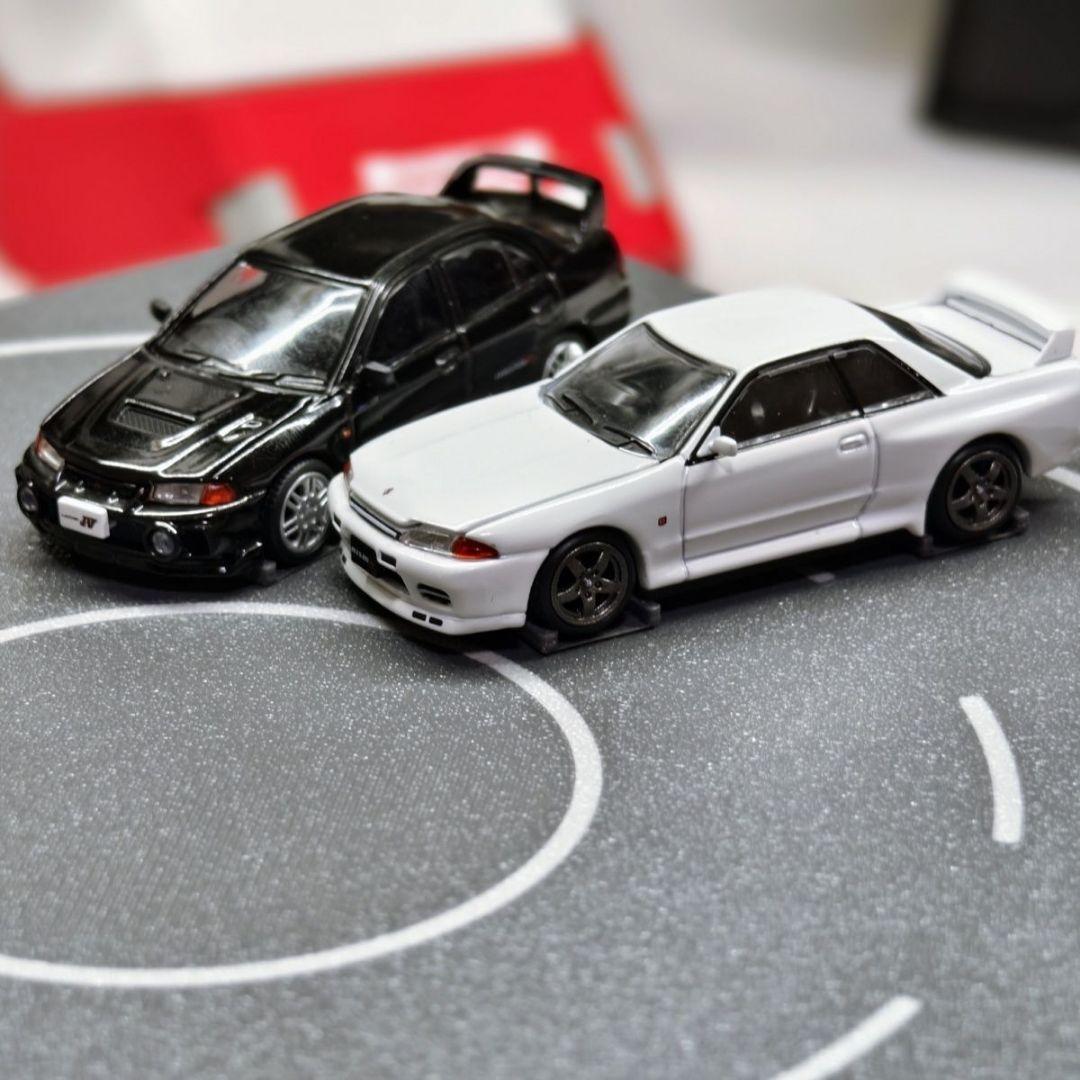 1/64 ミニカー 電動ドリフト 回転 走行ステージ カスタムジオラマ